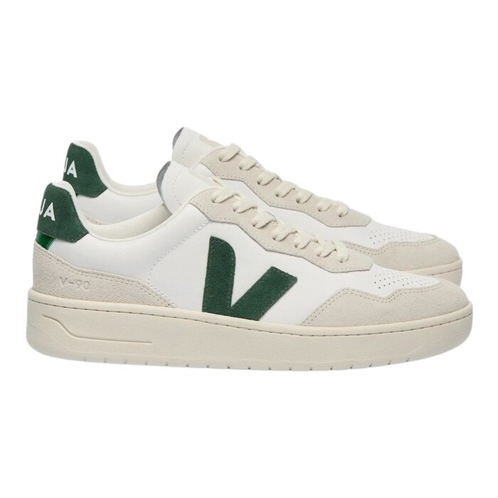 Veja V-90 Leather - White/Cyprus