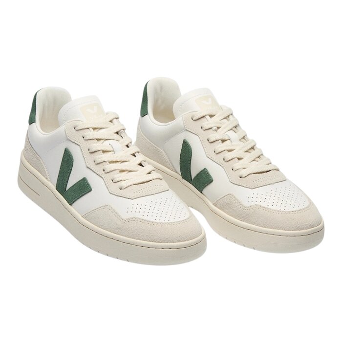 Veja V-90 Leather - White/Cyprus