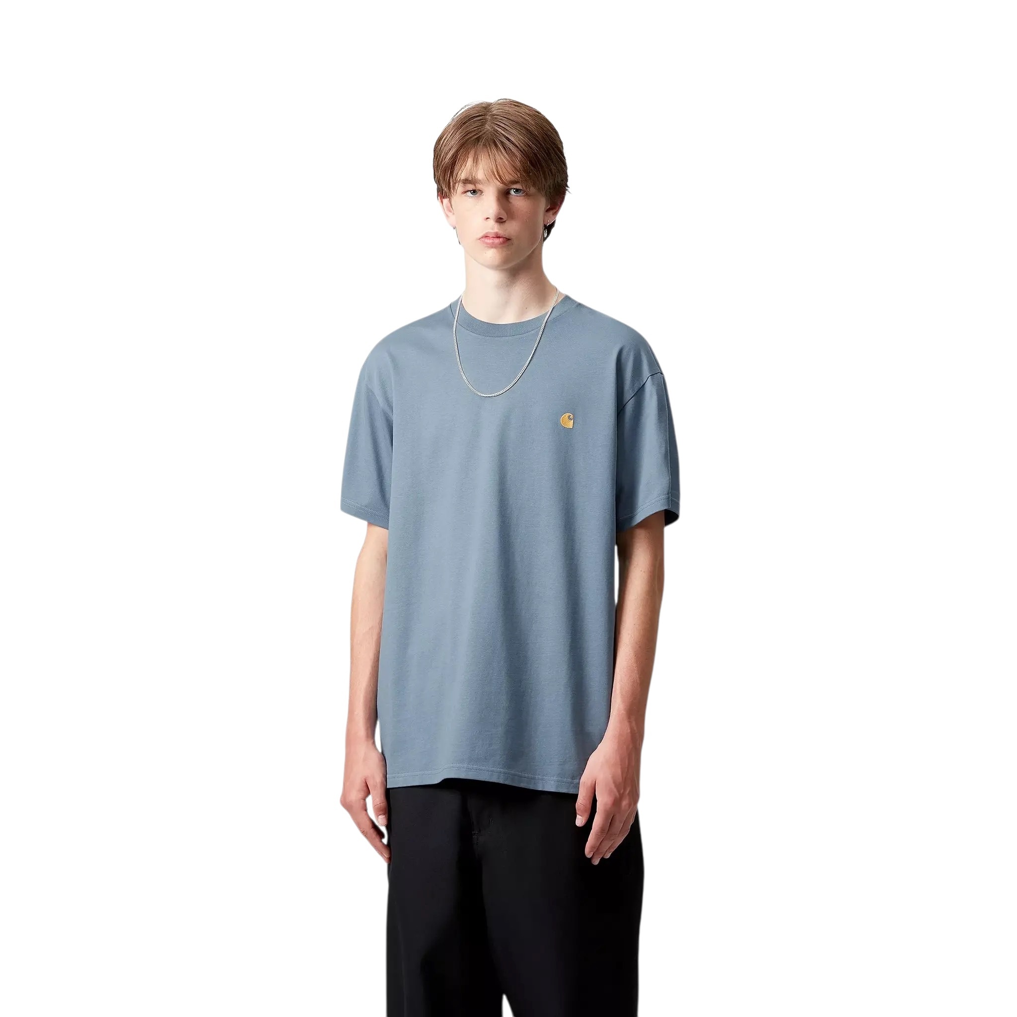 Carhartt WIP S/S Chase T-Shirt - Angelite/Gold