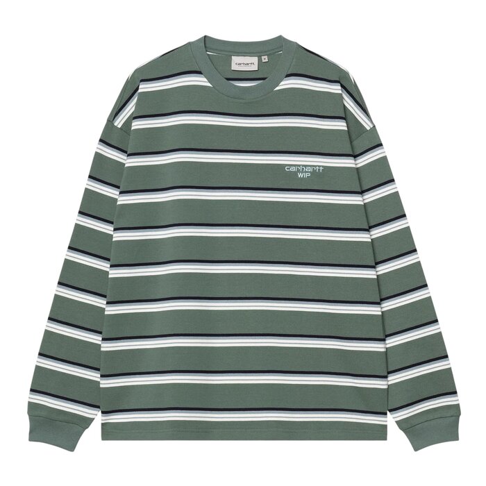Carhartt WIP L/S Holm T-Shirt - Holm Stripe/Silver Pine