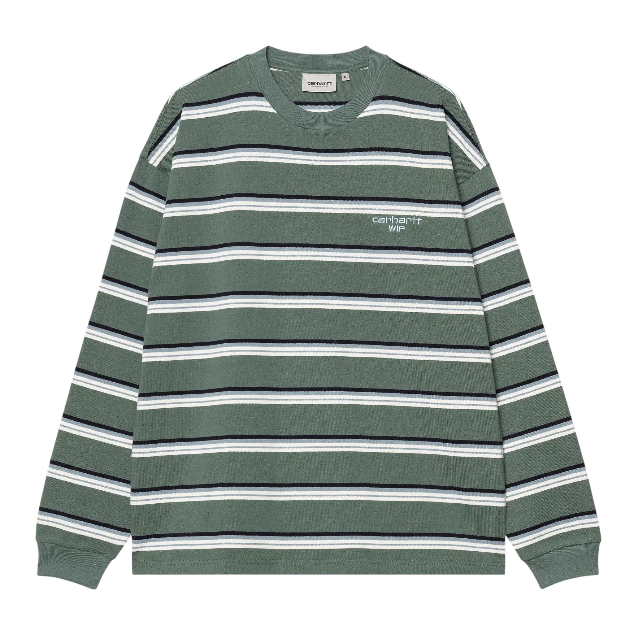 Carhartt WIP L/S Holm T-Shirt - Holm Stripe/Silver Pine