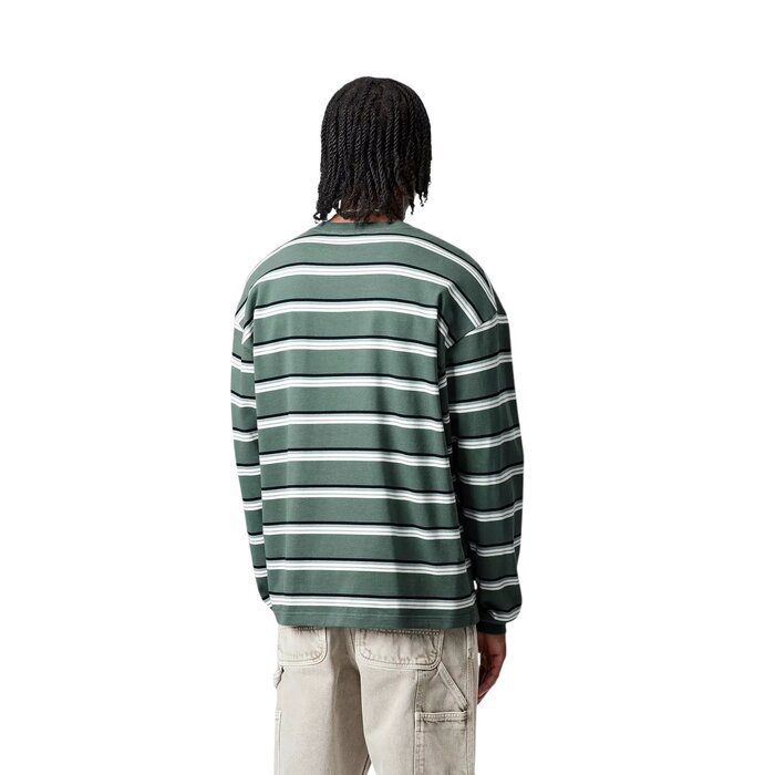 Carhartt WIP L/S Holm T-Shirt - Holm Stripe/Silver Pine