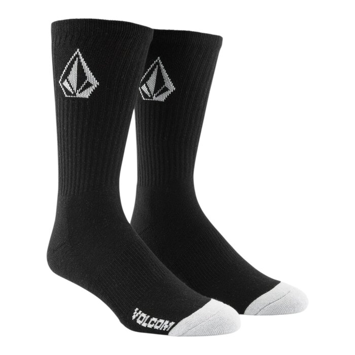Volcom Full Stone Sock 3PK ( 9-12 ) - Black