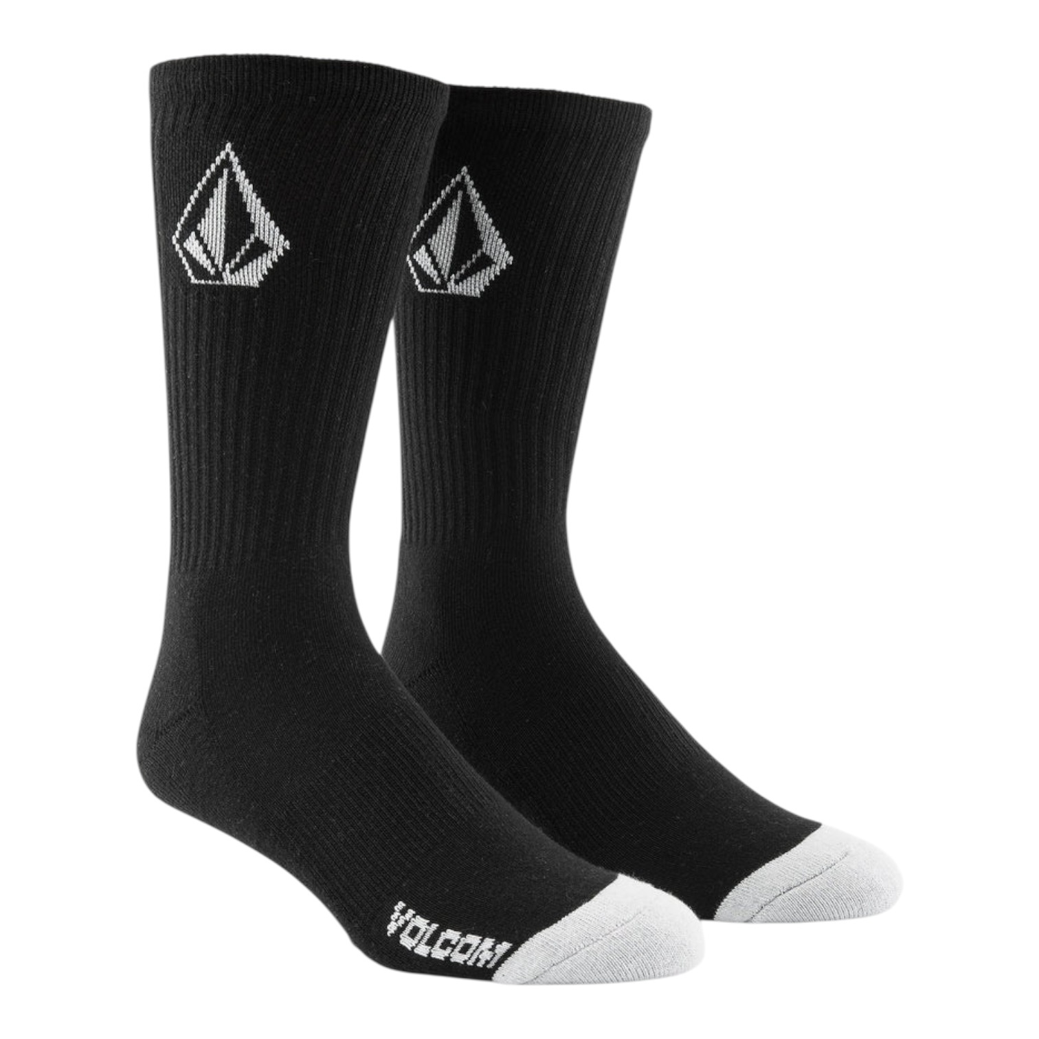 Volcom Full Stone Sock 3PK ( 9-12 ) - Black