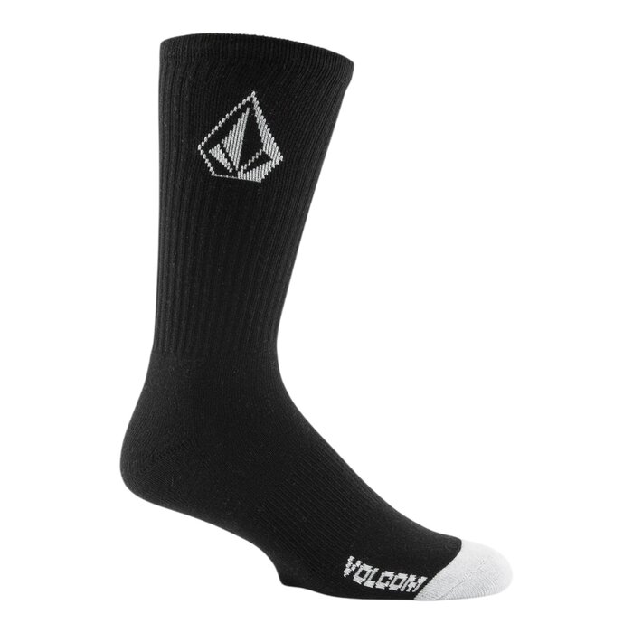 Volcom Full Stone Sock 3PK ( 9-12 ) - Black