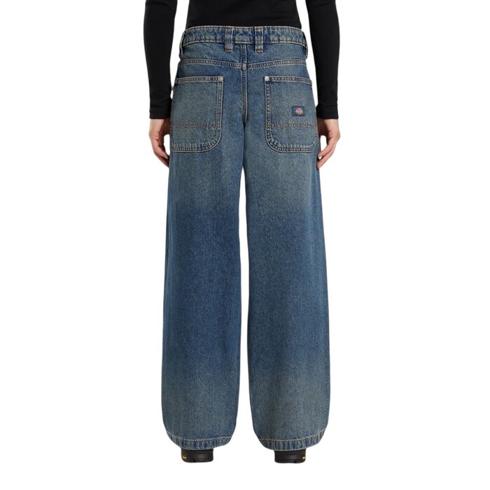 Dickies W' Mechanic Denim Pant - Khaki Tainted Blue