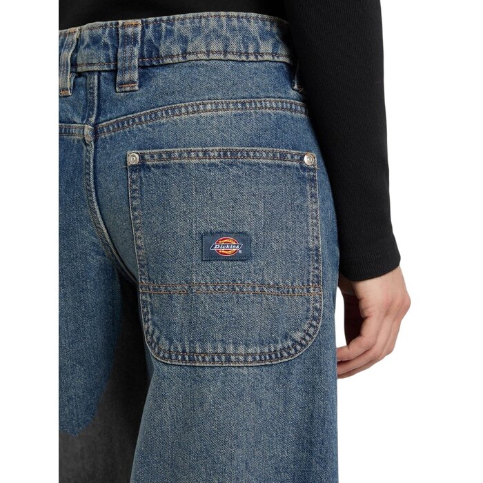 Dickies W' Mechanic Denim Pant - Khaki Tainted Blue