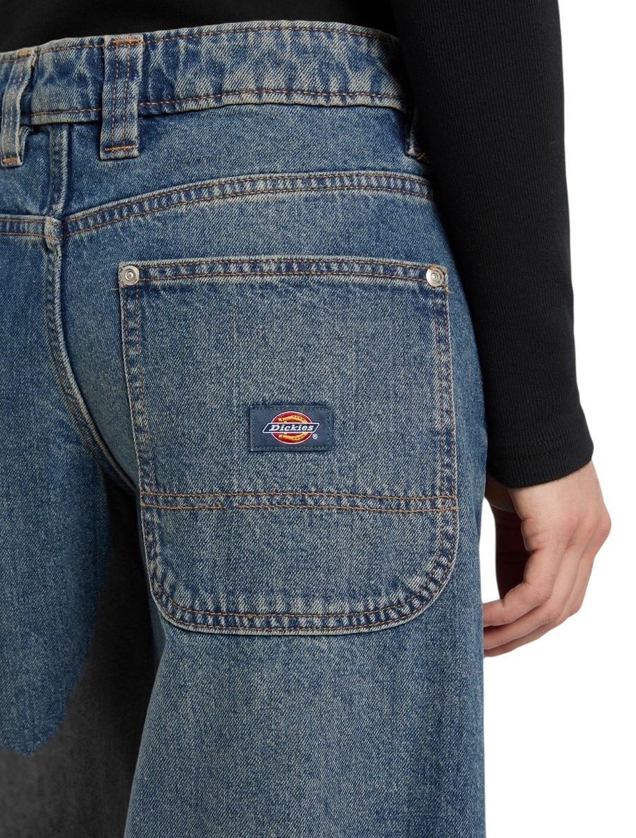 Dickies W' Mechanic Denim Pant - Khaki Tainted Blue