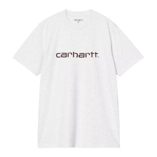 Carhartt WIP S/S Script T-Shirt - Ash Heather/Rondo