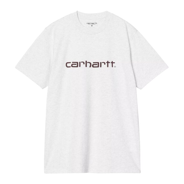 Carhartt WIP S/S Script T-Shirt - Ash Heather/Rondo