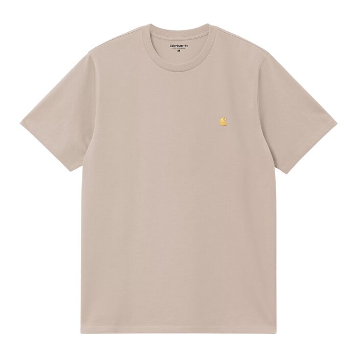 Carhartt WIP S/S Chase T-Shirt - Fleur de sel/Gold