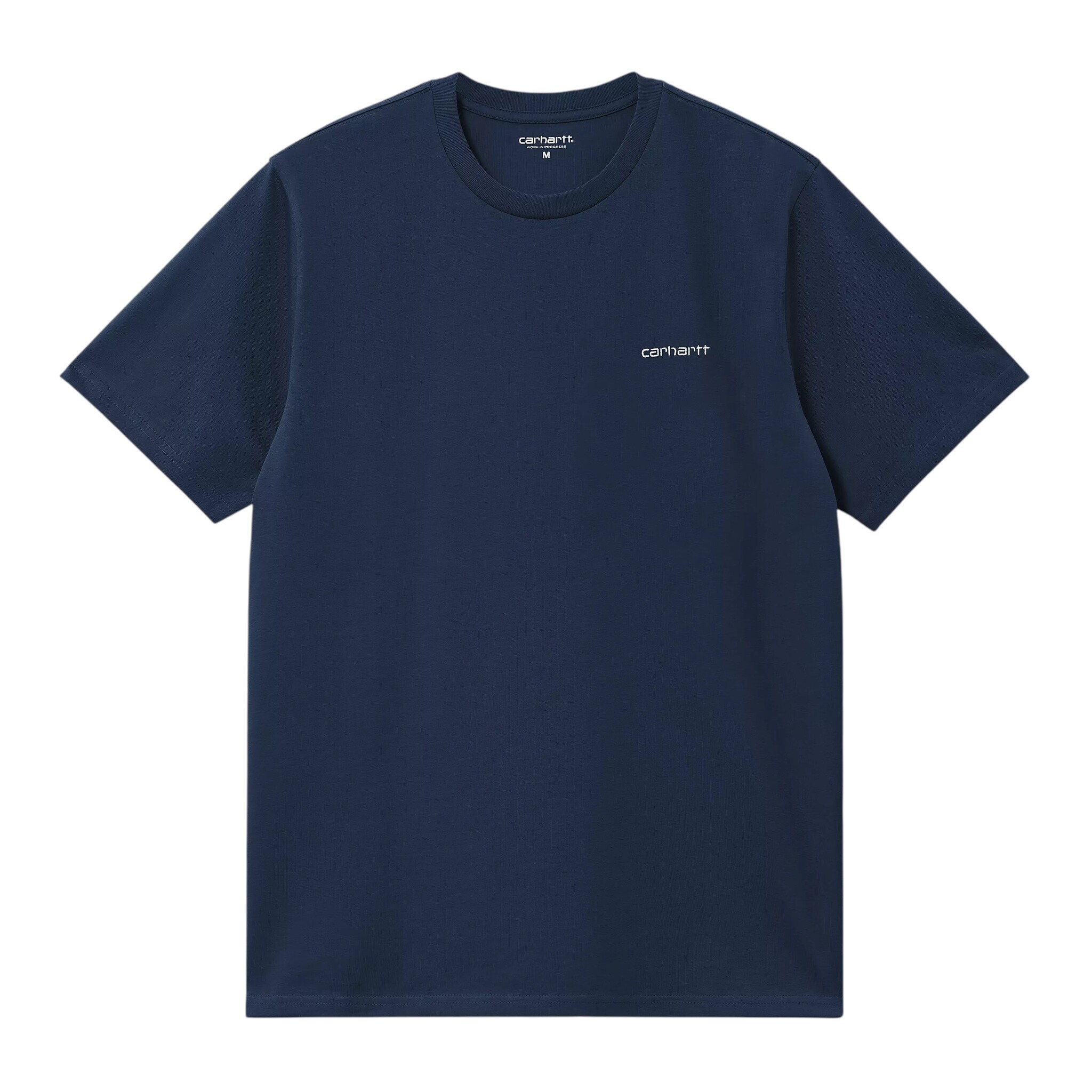 Carhartt WIP S/S Script Embroidery T-shirt - Jupiter/White