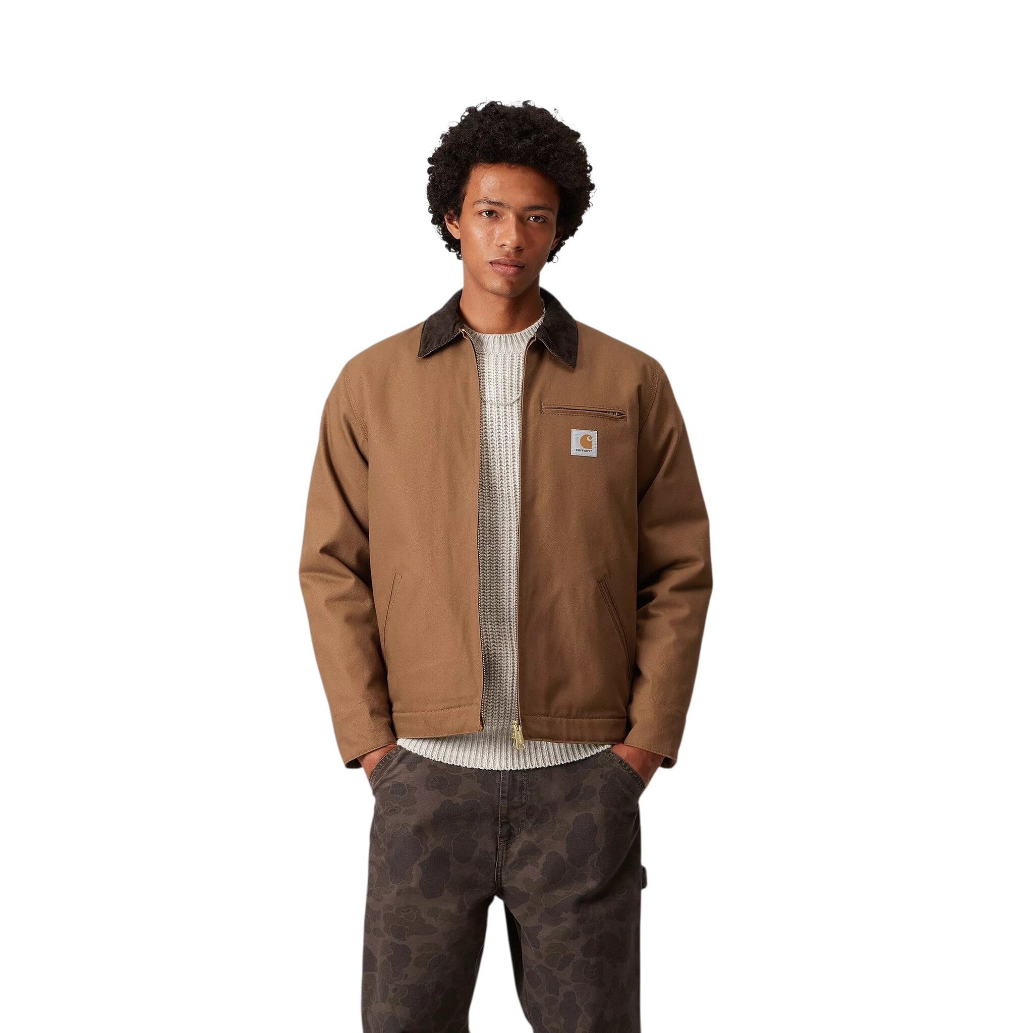 Carhartt WIP Detroit Jacket - Hamilton Brown/Tobacco (Rigid)