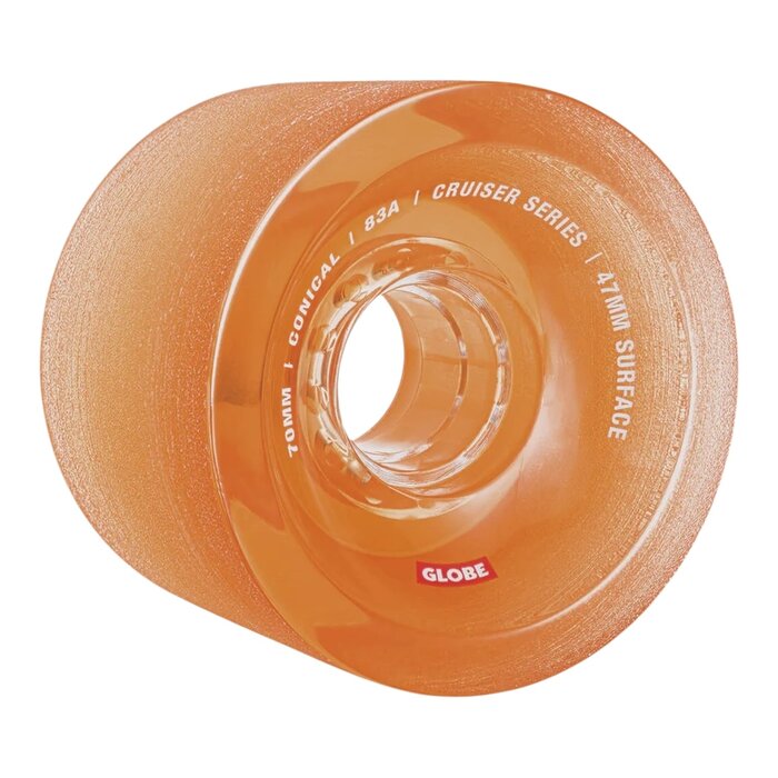 Globe Conical Cruiser Wheel 70mm/83A- Clear Amber