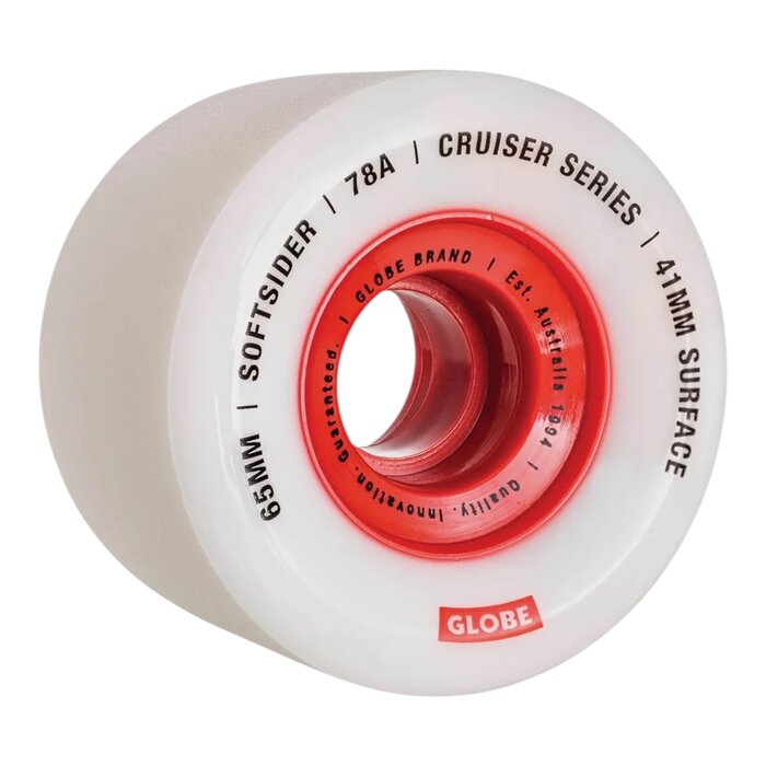 Globe Softsider Cruiser Wheel 65mm/78A -White/Red