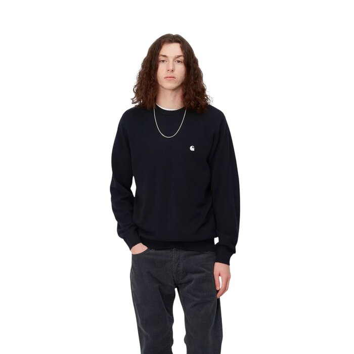 Carhartt WIP Madison Sweater - Dark Navy/Wax