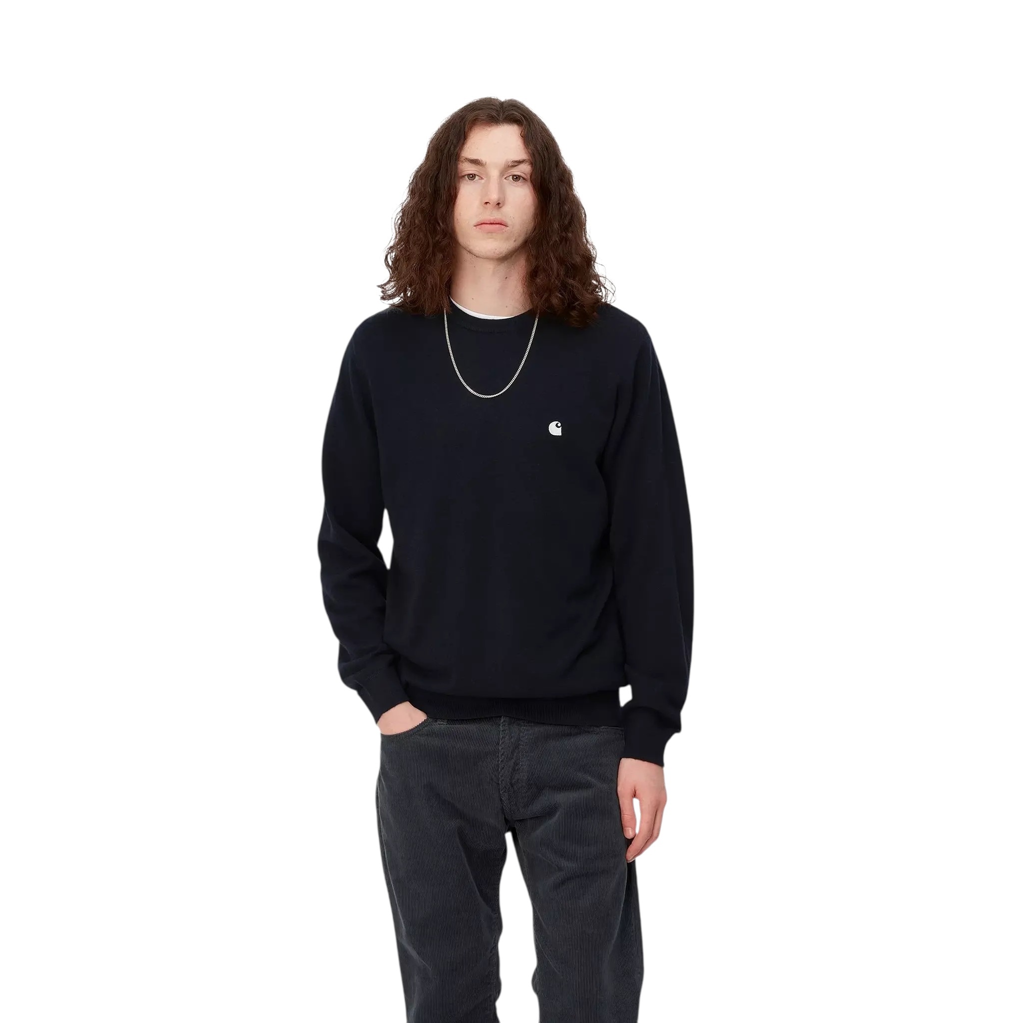 Carhartt WIP Madison Sweater - Dark Navy/Wax