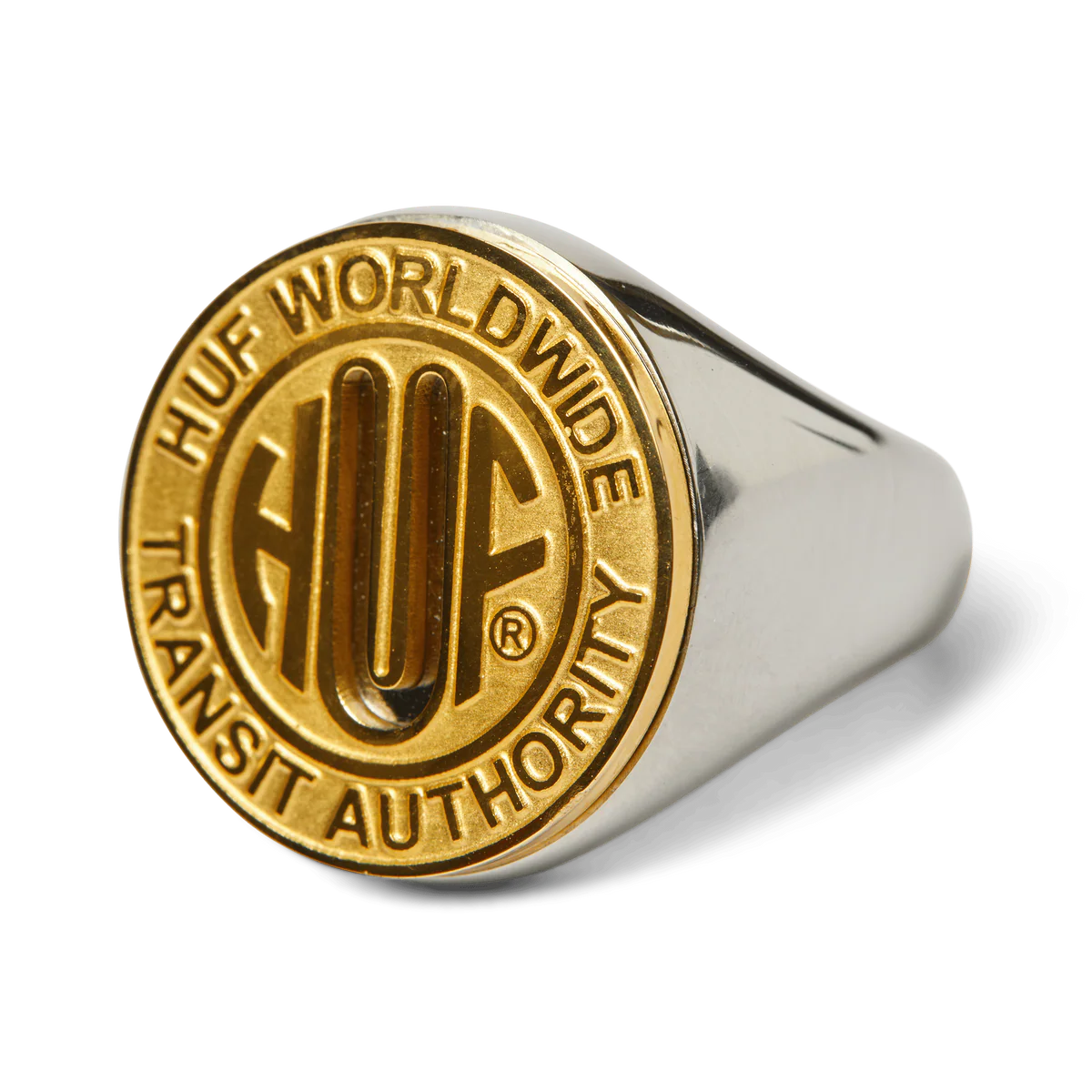 Huf Token Signet Ring - Gold