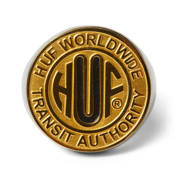 Huf Token Signet Ring - Gold