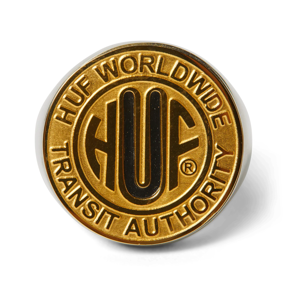 Huf Token Signet Ring - Gold