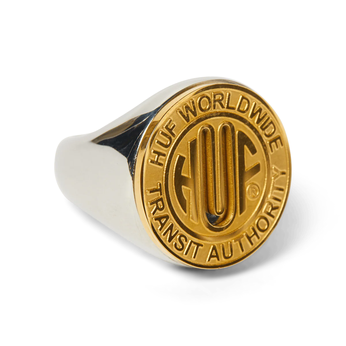 Huf Token Signet Ring - Gold