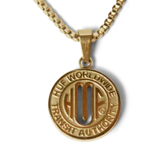 Huf Token Pendant - Gold