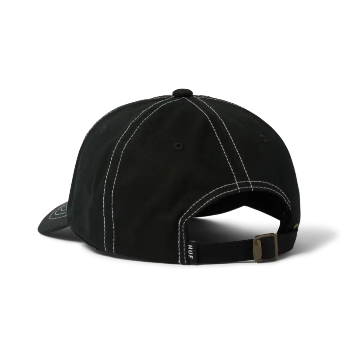 Huf Arch Logo 6 Panel CV Hat - Black