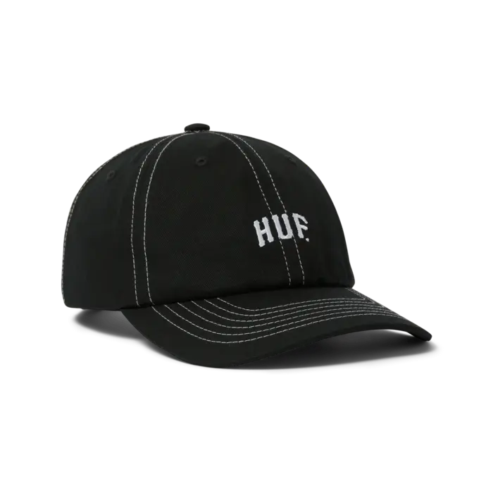 Huf Arch Logo 6 Panel CV Hat - Black