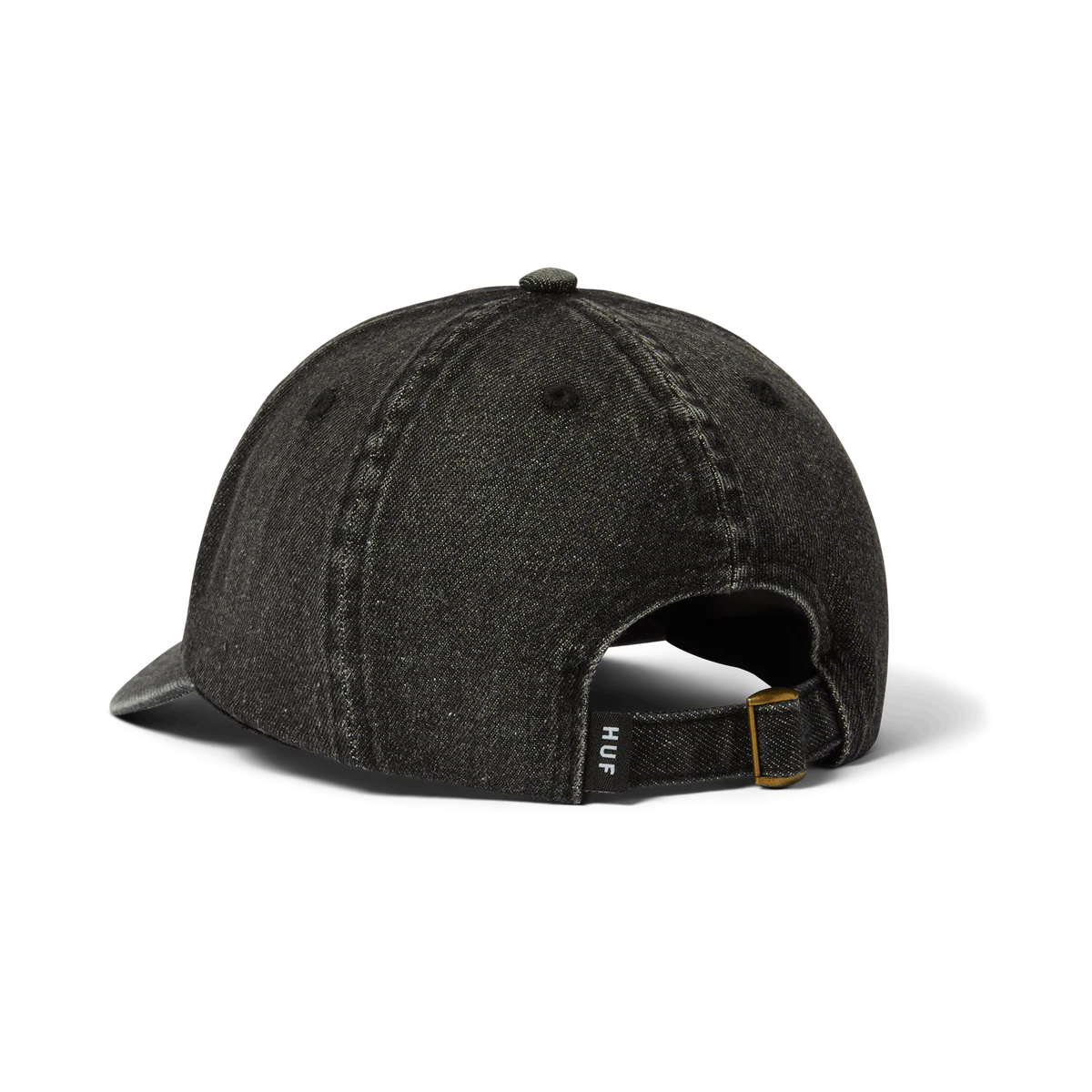 Huf Token 6 Panel CV Washed Hat - Black