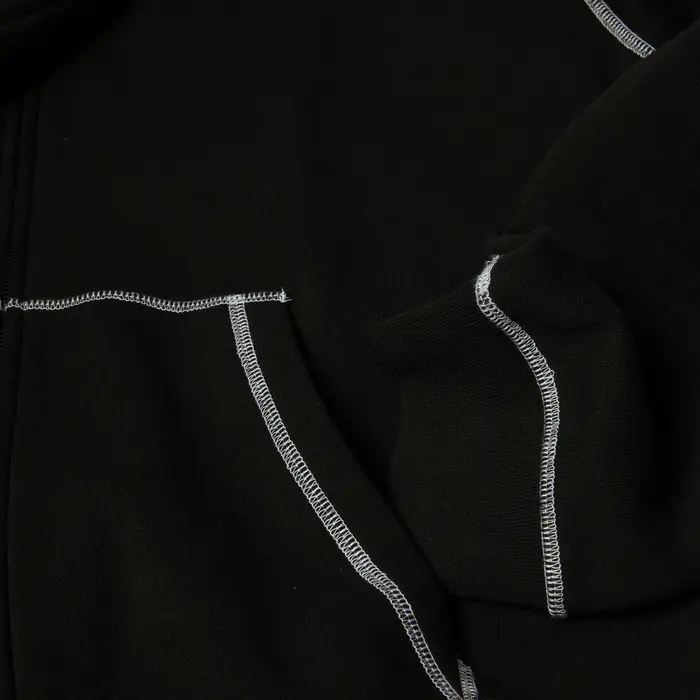 Huf Stretch F/Z Hoodie - Black