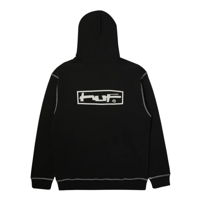 Huf Stretch F/Z Hoodie - Black