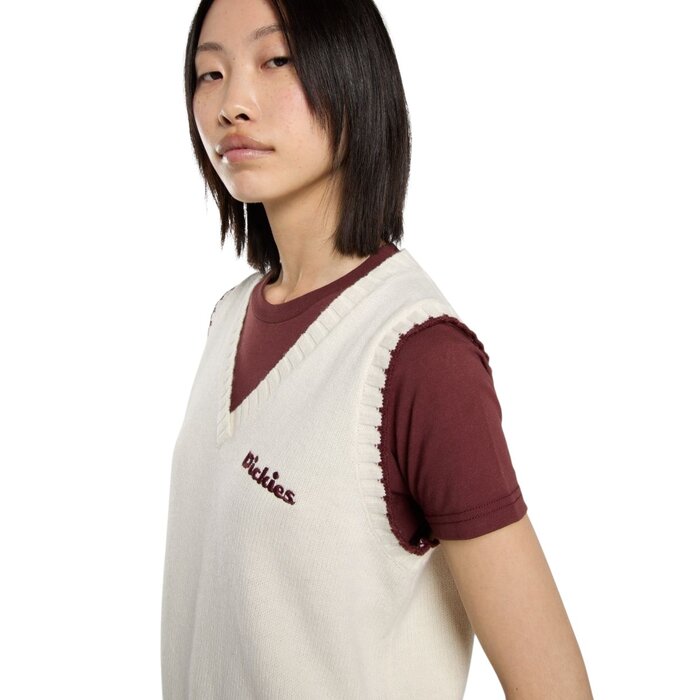 Dickies W' Slayden Sweater Vest - Egret