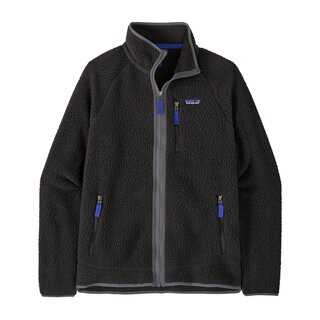 Patagonia M's Retro Pile Fleece Jacket - Black w/Forge Grey