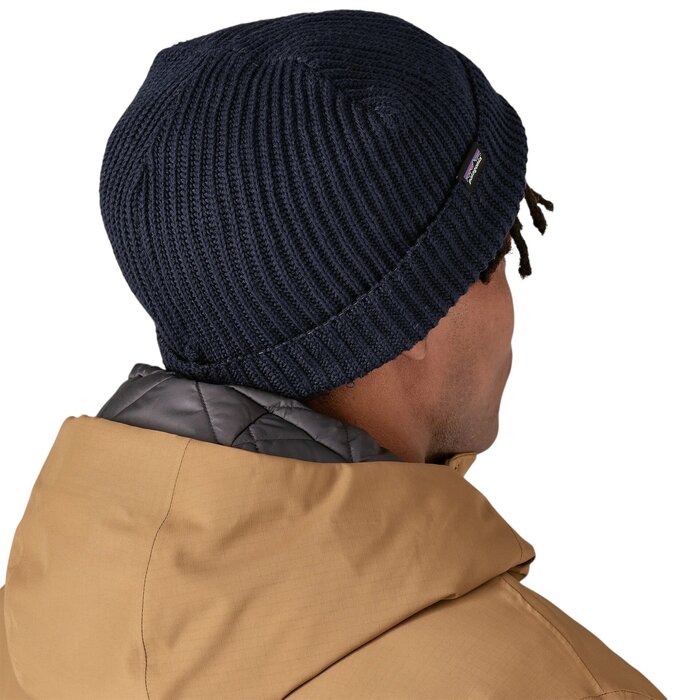 Patagonia Fisherman Rolled Beanie - Navy Blue