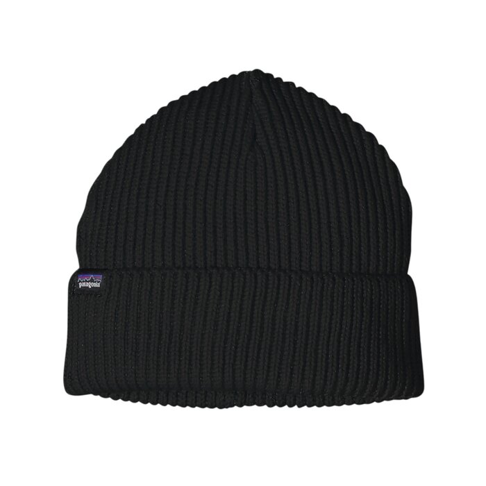 Patagonia Fisherman Rolled Beanie - Black
