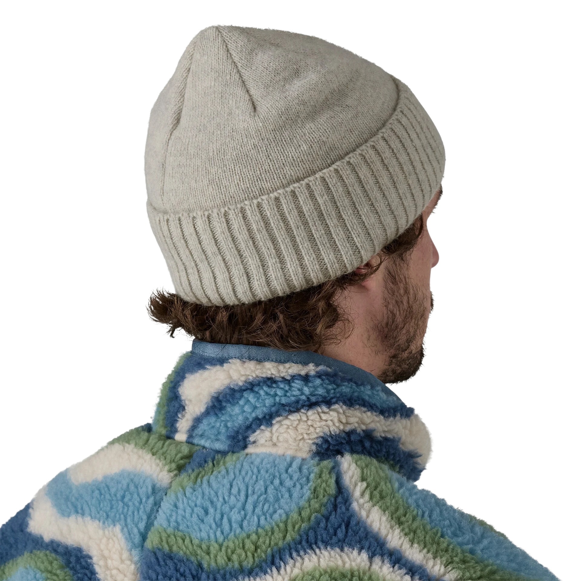 Patagonia Brodeo Beanie - OG Legacy Label Crisp Grey