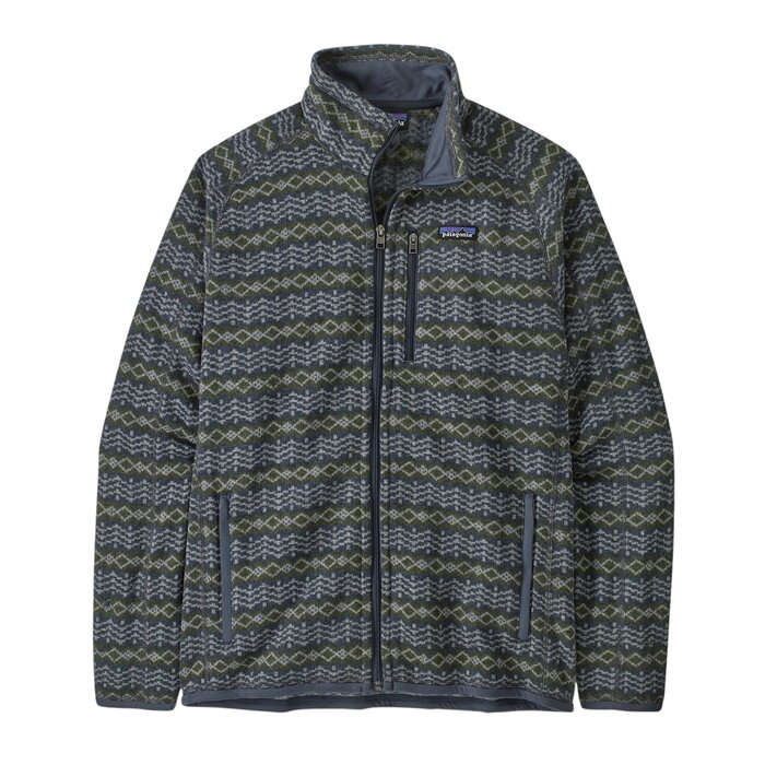 Patagonia M's Better Sweater Jkt - Woven Together Smolder Blue