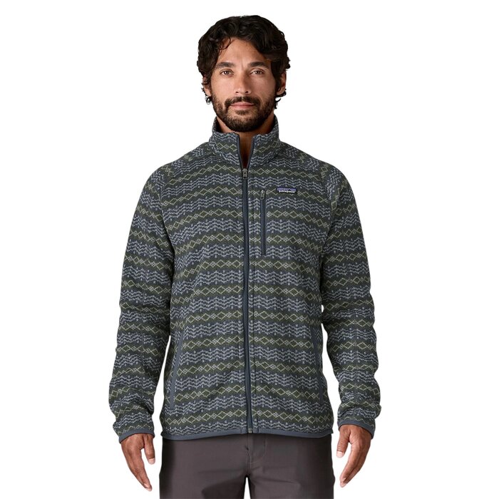 Patagonia M's Better Sweater Jkt - Woven Together Smolder Blue
