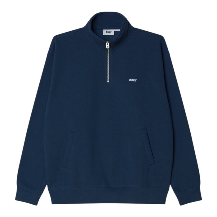 Obey Established Works Bold Mockneck - Dark Denim