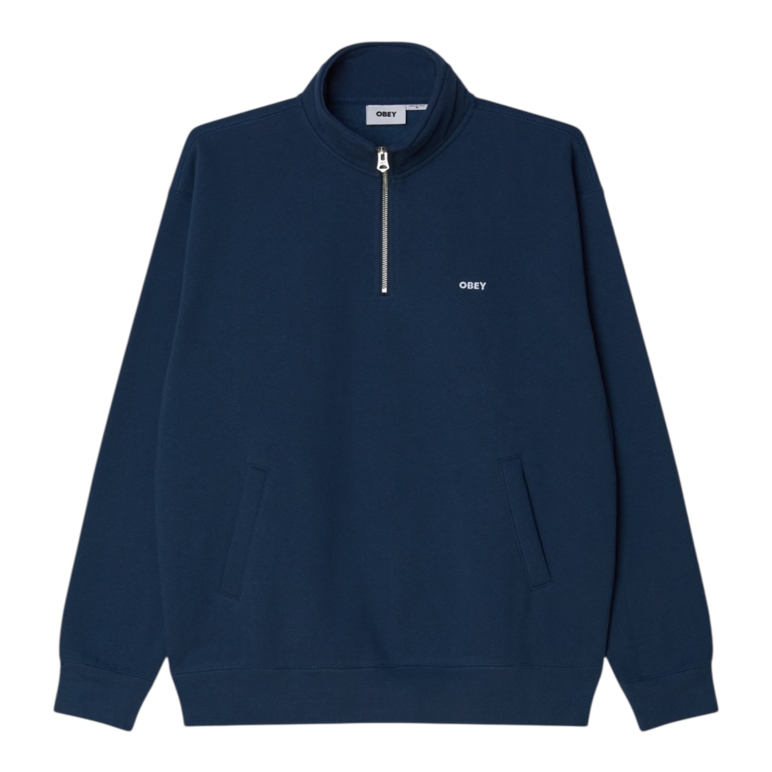 Obey Established Works Bold Mockneck - Dark Denim