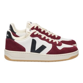 Veja V-10 Prime Leather - White/Black/Amarante