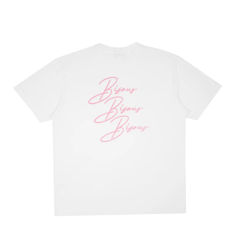 Bisous Skateboards Cigarette T-Shirt - White