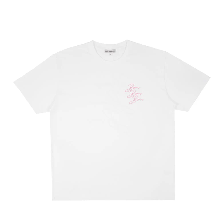 Bisous Skateboards Cigarette T-Shirt - White