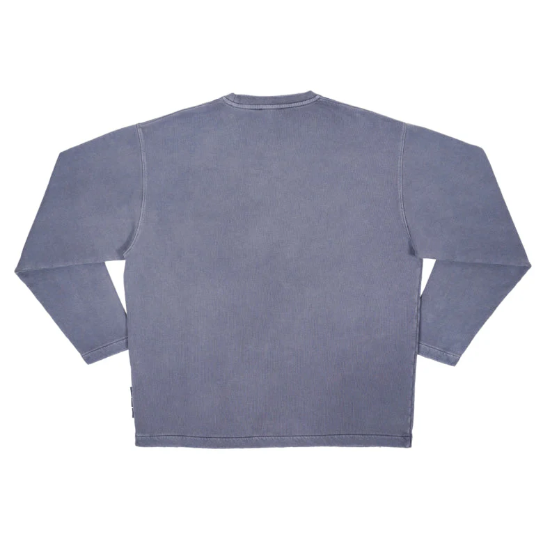 Bisous Skateboards Western Crewneck - Used Petrol Blue