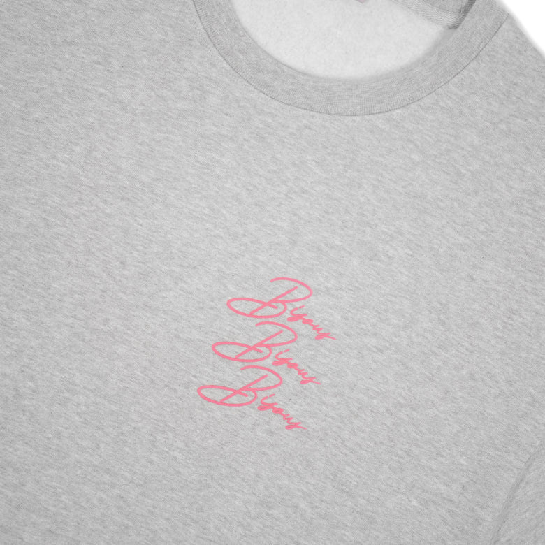 Bisous Skateboards Cigarette Crewneck - Sport Grey