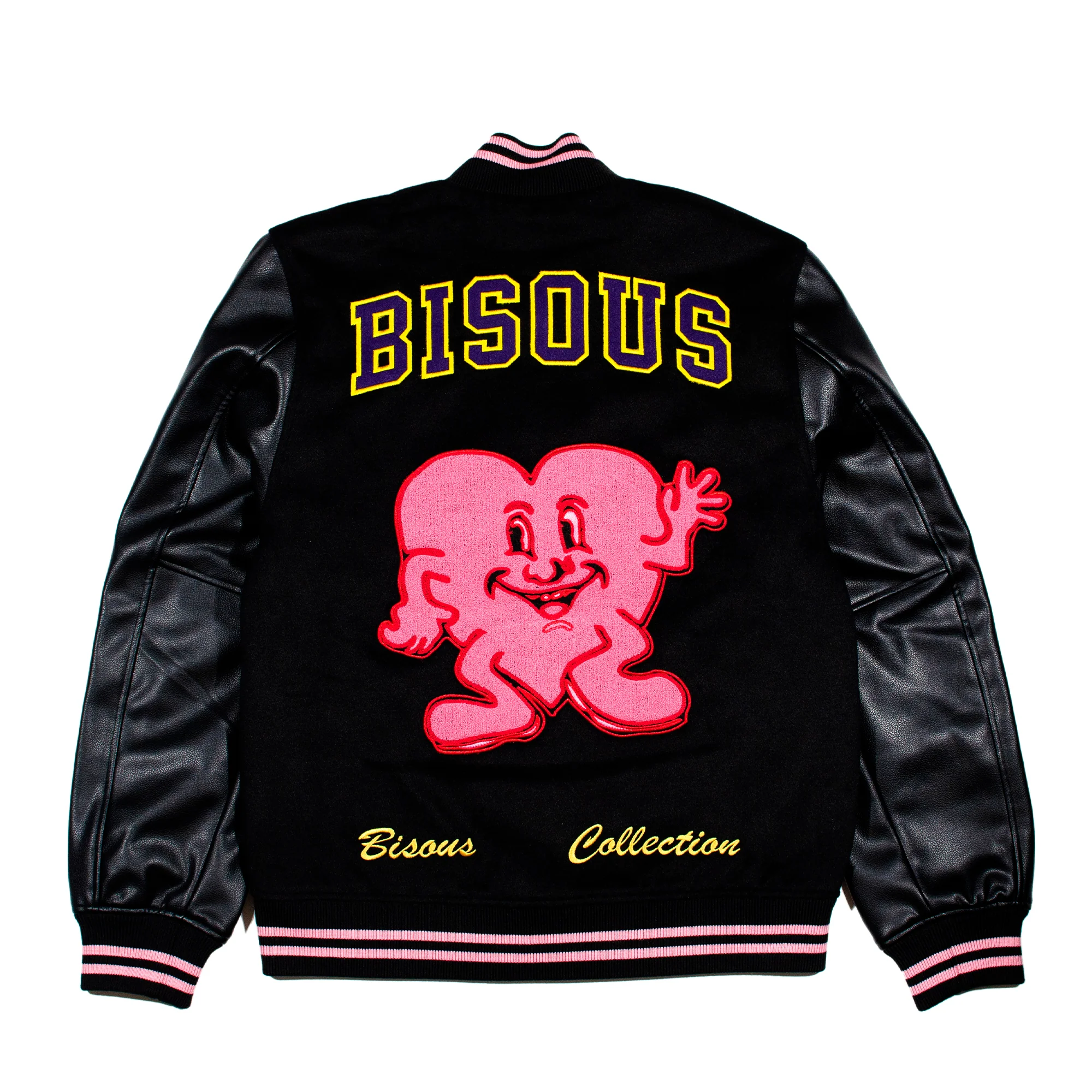 Bisous Skateboards Bisous Varsity Jacket - Black