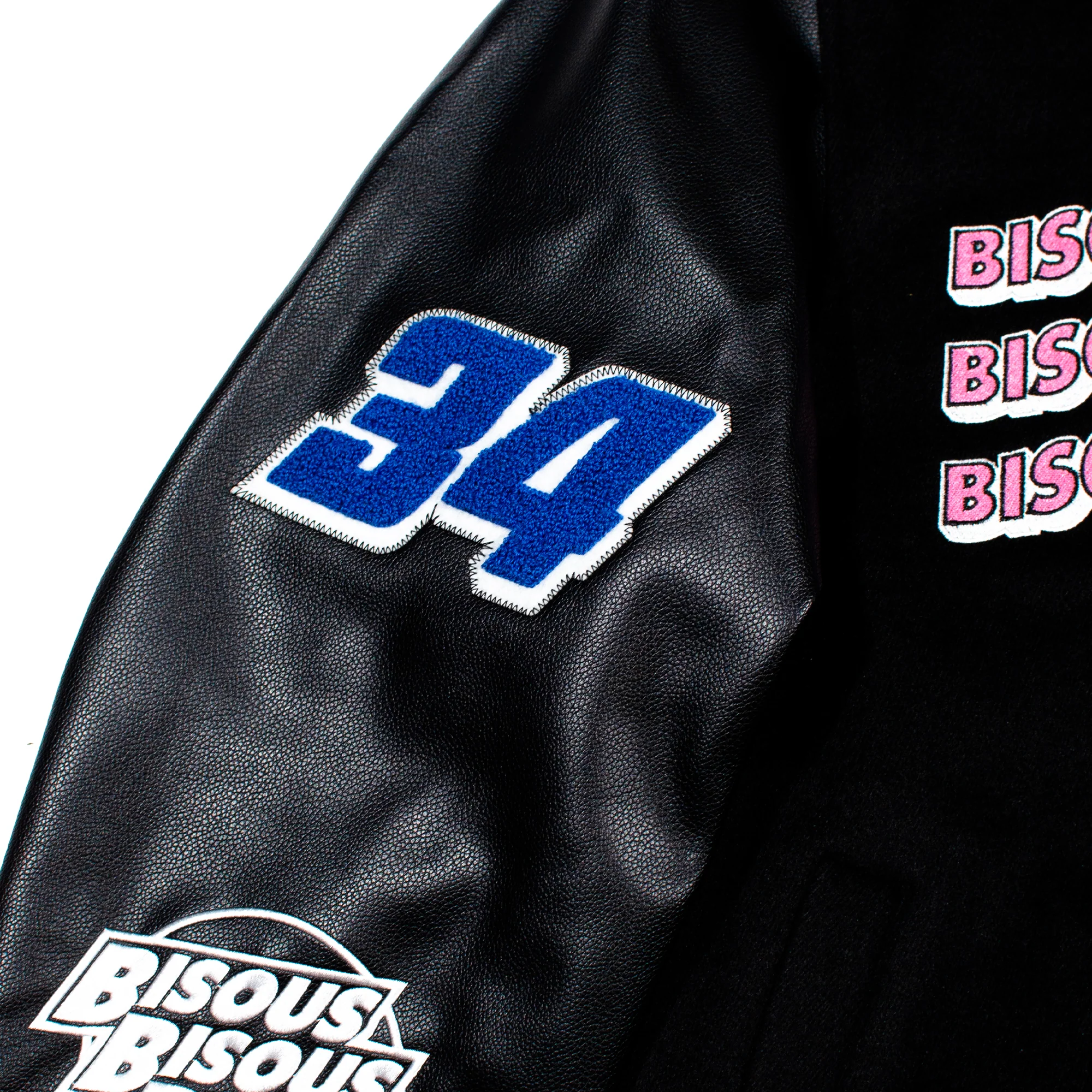 Bisous Skateboards Bisous Varsity Jacket - Black