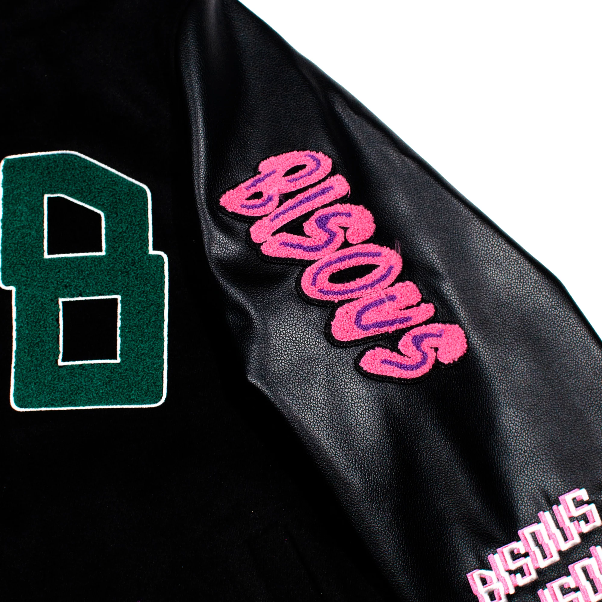Bisous Skateboards Bisous Varsity Jacket - Black