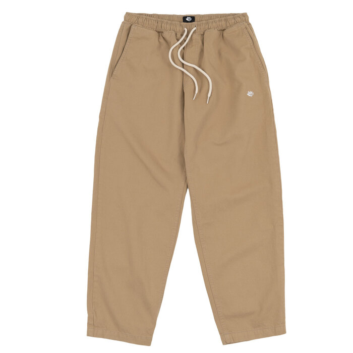 Magenta Slack Pants - Beige