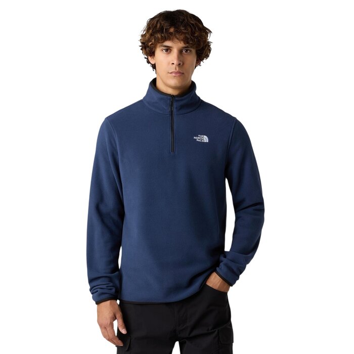 The North Face M Glacier Fleece Jkt 1/4 Zip - Summit Navy